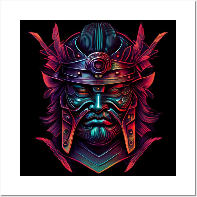 Samurai Mask Wall Art by Discover Madness